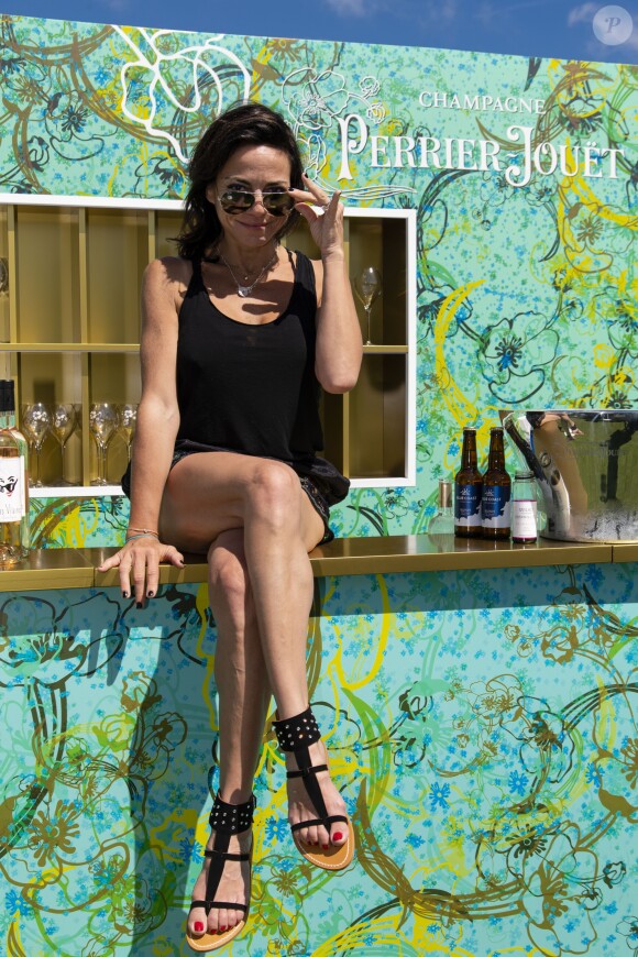 Exclusif - Sandra Sisley - Brunch Kjacques à la terrasse Sandra & Co lors du 72ème Festival International du Film de Cannes. Le 16 mai 2019. © Pierre Perusseau / Bestimage 16/05/2019 - Cannes