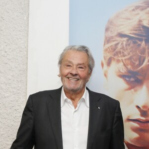 Exclusif - Alain Delon donne une master class au 72ème Festival du Film de Cannes alors qu'il s'apprête à recevoir une Palme d'Or d'honneur pour l'ensemble de sa carrière, Cannes, le 19 mai 2019. © Denis Guignebourg/BestImage