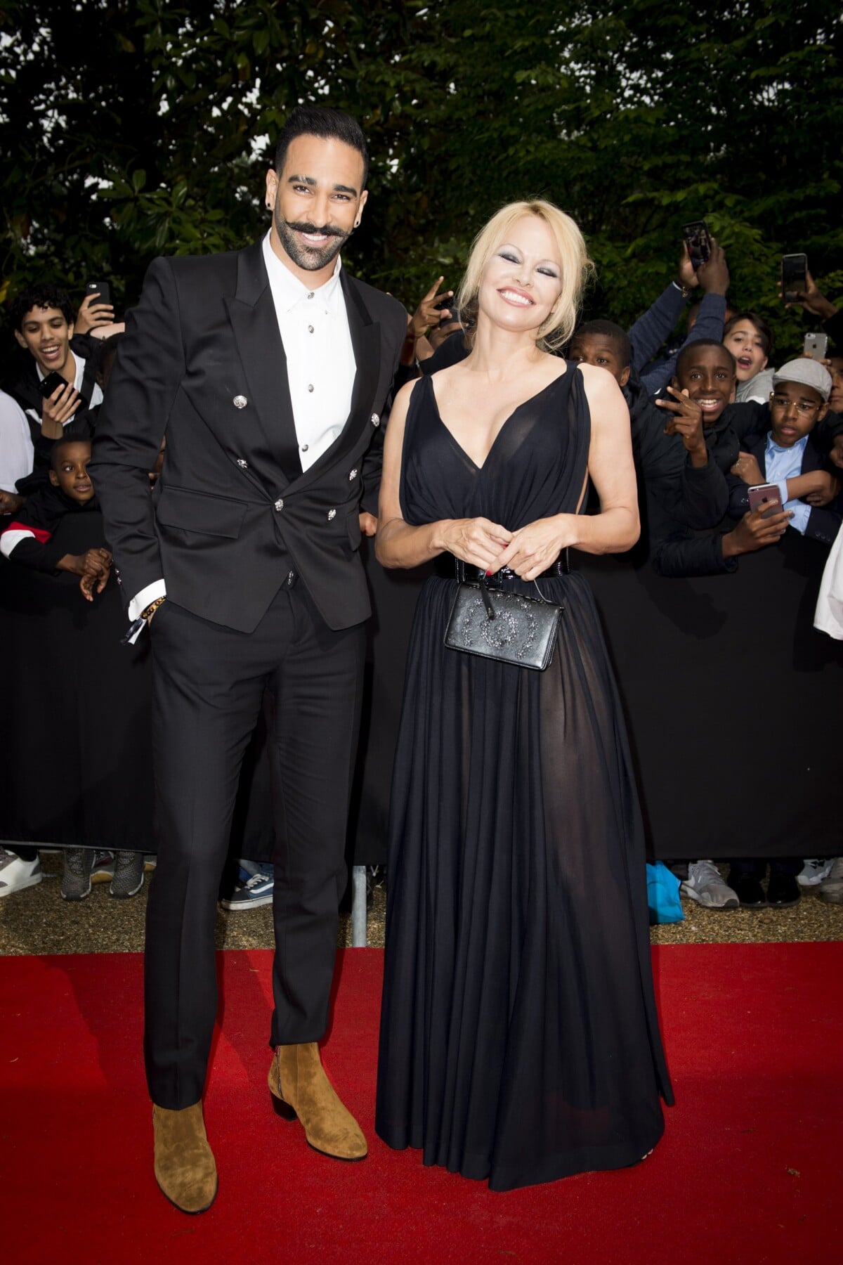 Photo : Adil Rami et sa compagne Pamela Anderson arrivent à la 28ème ...