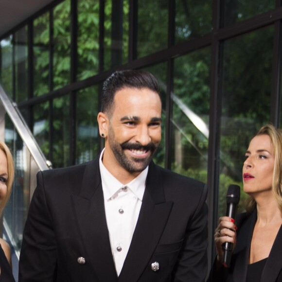 Adil Rami et sa compagne Pamela Anderson arrivent à la 28ème cérémonie des trophées UNFP (Union nationale des footballeurs professionnels) au Pavillon d'Armenonville à Paris, France, le 19 mai 2019.  Adil Rami and Pamela Anderson arrive at the 28th edition of the UNFP (French National Professional Football players Union) trophy ceremony at Pavillon d'Armenonville, in Paris, France, on May 19, 2019.19/05/2019 - Paris