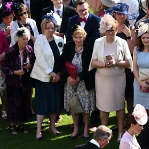 Le prince William, duc de Cambridge, et Catherine (Kate) Middleton, duchesse de Cambridge, lors de la garden-party royale de Buckingham Palace. Londres, le 21 mai 2019.