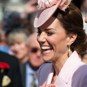 Le prince William, duc de Cambridge, et Catherine (Kate) Middleton, duchesse de Cambridge, lors de la garden-party royale de Buckingham Palace. Londres, le 21 mai 2019.