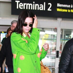 Kendall Jenner arrive à l'aéroport Nice Côte d'Azur lors du 72ème Festival International du Film de Cannes, France, le 22 mai 2019.