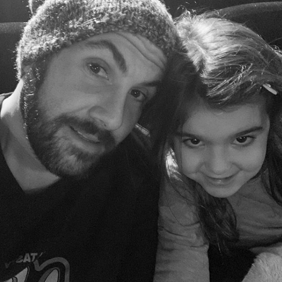 Laurent Ournac et sa fille Capucine au cinéma, le 25 février 2019 - photo Instagram