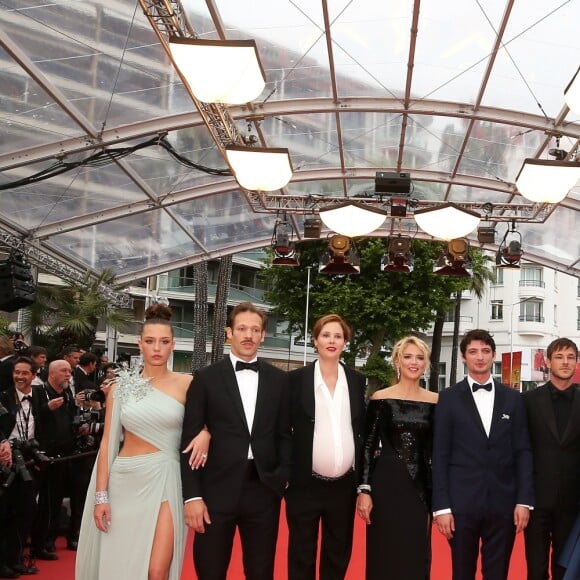 Adèle Exarchopoulos, Paul Hamy, Justine Triet (enceinte), Virginie Efira, Niels Schneider, Gaspard Ulliel, Laura Calamy, Arthur Harari - Montée des marches du film "Sibyl" lors du 72ème Festival International du Film de Cannes. Le 24 mai 2019 © Jacovides-Moreau / Bestimage Red carpet for the movie "Sibyl" during the 72nd Cannes International Film festival. On may 24th 201924/05/2019 -