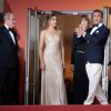 Pierre Lescure, Sylvester Stallone, sa femme Jennifer Flavin et leur fille Sistine Stallone, Thierry Frémaux - Montée des marches du film "Hors Normes" pour la clôture du 72ème Festival International du Film de Cannes. Le 25 mai 2019