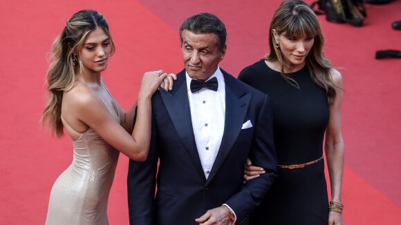 Sistine Stallone : Sirène nacrée devant son papa Sylvester