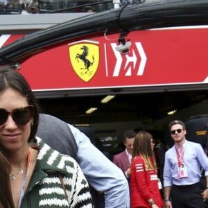 Andrea Casiraghi, sa femme Tatiana Santo Domingo et leurs enfants Sacha et India dans le paddock avant le départ du 77e Grand Prix de Formule 1 de Monaco le 26 mai 2019. © Jean-François Ottonello/Nice-Matin/Bestimage