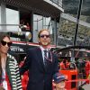 Andrea Casiraghi, sa femme Tatiana Santo Domingo et leurs enfants Sacha et India dans le paddock avant le départ du 77e Grand Prix de Formule 1 de Monaco le 26 mai 2019. © Bruno Bebert / Bestimage