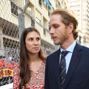 Andrea Casiraghi et sa femme Tatiana Santo Domingo au 3e Monaco E-Prix, le 11 mai 2019. © Bruno Bebert / Bestimage