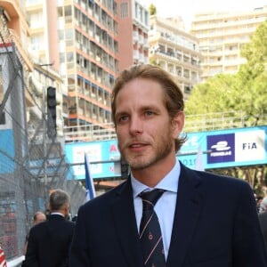 Andrea Casiraghi et sa femme Tatiana Santo Domingo au 3e Monaco E-Prix, le 11 mai 2019. © Bruno Bebert / Bestimage