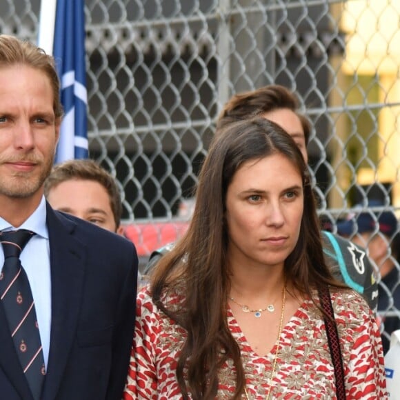 Andrea Casiraghi et sa femme Tatiana Santo Domingo au 3e Monaco E-Prix, le 11 mai 2019. © Bruno Bebert / Bestimage