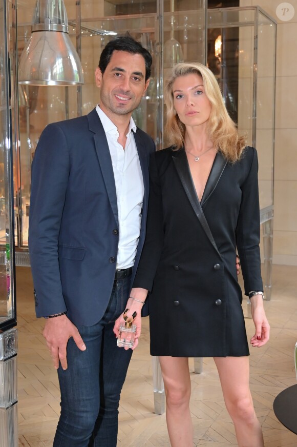 Semi-exclusif - Alessandra Pozzi et son compagnon - Soirée de lancement de la ligne de fragance, Noème Paris au sein de la Cristal Room Chez Baccarat à Paris le 23 mai 2019. Baccarat lance sa première ligne de fragrances Noème Paris par la créatrice M.Bekkali. Au cours de cette soirée onirique et poétique, la marque a présenté cinq intensions aux travers desquelles les invités découvrent une lecture du parfum presque philosophique où l'imaginaire est un fil conducteur et désigne la marque comme un parfumeur indiscret. La créatrice est accompagnée du producteur de matières premières et d'essences naturelles