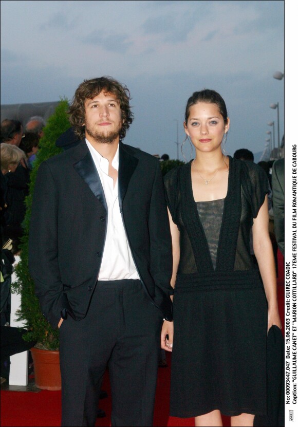 Guillaume Canet et Marion Cotillard à Cannes, en 2003.