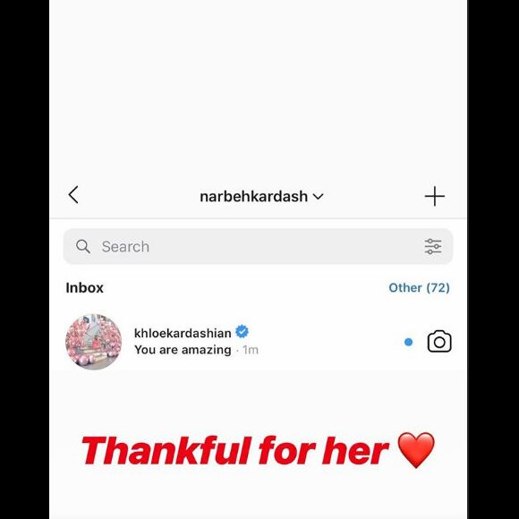 Narbeh poste les messages privés de Khloe Kardashian, sa cavalière pour son bal de promo à la Hoover High School à Glendale, en Californie le 31 mai 2019.
