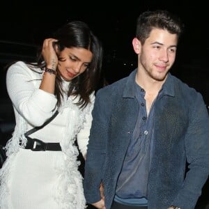 Nick Jonas et sa femme Priyanka Chopra à la sortie du Ritz à Londres, le 30 mai 2019.