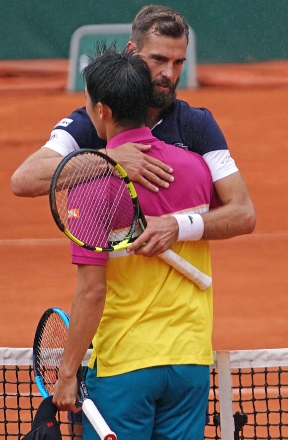 Benoît Paire a été éliminé en huitièmes de finale de Roland-Garros par Kei Nishikori le 3 juin 2019.