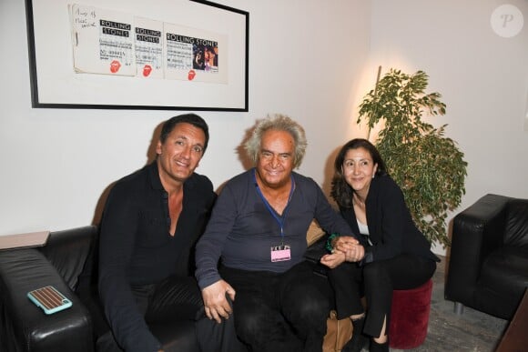 Dany Brillant, Albert Koski et Ingrid Betancourt - Exposition d'Albert Koski "Rock Art" à la Galerie Laurent Godin à Paris le 3 juin 2019. © Coadic Guirec/Bestimage