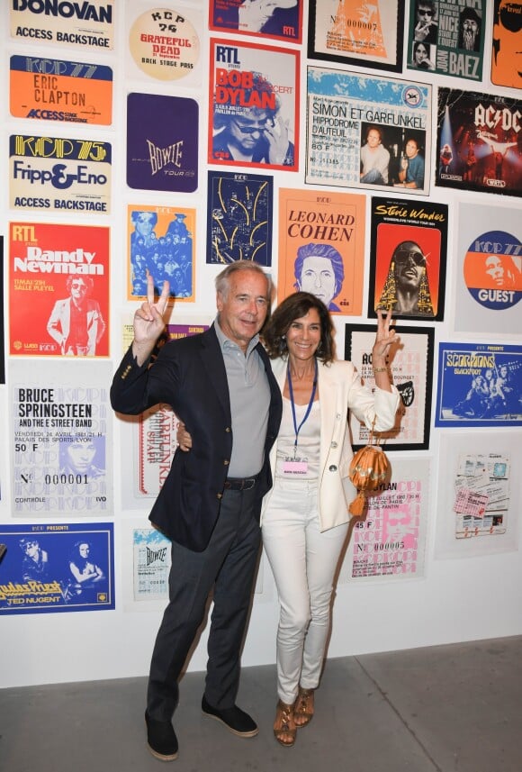 Olivier Orban et sa femme Christine - Exposition d'Albert Koski "Rock Art" à la Galerie Laurent Godin à Paris le 3 juin 2019. © Coadic Guirec/Bestimage