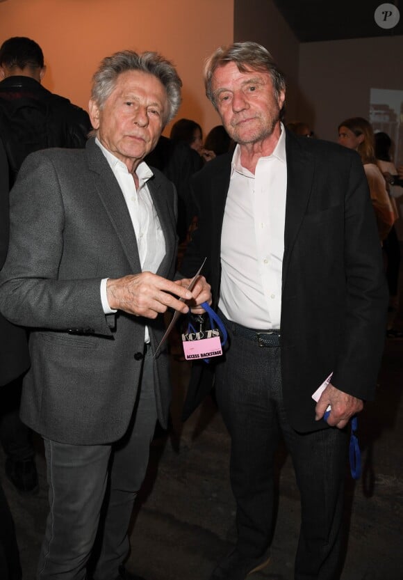 Roman Polanski et Bernard Kouchner - Exposition d'Albert Koski "Rock Art" à la Galerie Laurent Godin à Paris le 3 juin 2019. © Coadic Guirec/Bestimage