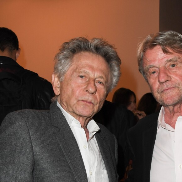 Roman Polanski et Bernard Kouchner - Exposition d'Albert Koski "Rock Art" à la Galerie Laurent Godin à Paris le 3 juin 2019. © Coadic Guirec/Bestimage