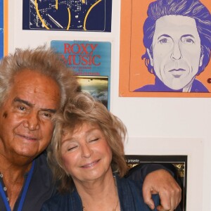 Albert Koski et sa femme Danièle Thompson - Exposition d'Albert Koski "Rock Art" à la Galerie Laurent Godin à Paris le 3 juin 2019. © Coadic Guirec/Bestimage