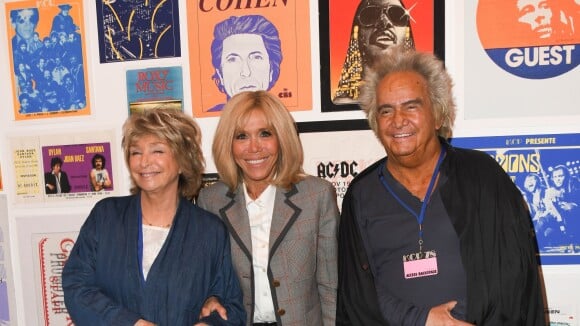 Brigitte Macron joue la groupie rock pour une nouvelle expo à Paris