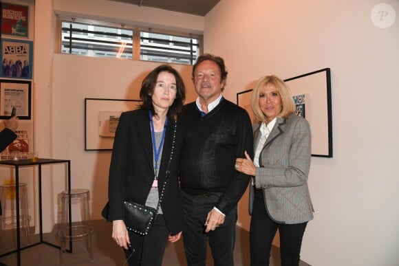 Diane de Mac Mahon avec son mari Guillaume Durand et Brigitte Macron - Exposition d'Albert Koski "Rock Art" à la Galerie Laurent Godin à Paris le 3 juin 2019. © Coadic Guirec/Bestimage