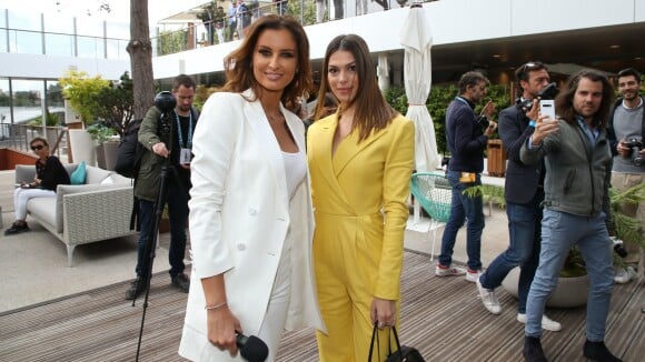 Iris Mittenaere et Malika Ménard : Canons à Roland-Garros, près de Patrick Bruel