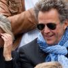 Anne-Sophie Lapix et son mari Arthur Sadoun dans les tribunes des internationaux de France de tennis de Roland Garros à Paris, France, le 8 juin 2019. © Jacovides / Moreau/Bestimage