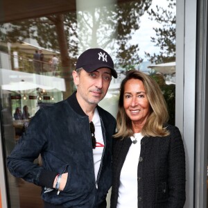 Nicole Coullier et Gad Elmaleh au Village de Roland-Garros pour la finale hommes entre Rafael Nadal et Dominic Thiem à Paris le 9 juin 2019. © Jacovides - Moreau / Bestimage