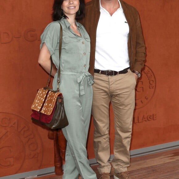 Jean Dujardin et sa femme Nathalie Péchalat au Village de Roland-Garros pour la finale hommes entre Rafael Nadal et Dominic Thiem à Paris le 9 juin 2019. © Jacovides - Moreau / Bestimage