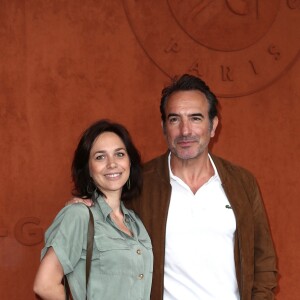 Jean Dujardin et sa femme Nathalie Péchalat au Village de Roland-Garros pour la finale hommes entre Rafael Nadal et Dominic Thiem à Paris le 9 juin 2019. © Jacovides - Moreau / Bestimage