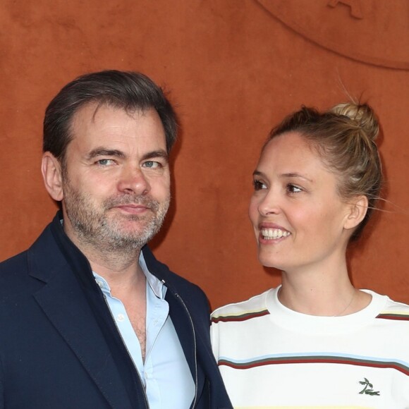 Clovis Cornillac et sa femme Lilou Fogli au Village de Roland-Garros pour la finale hommes entre Rafael Nadal et Dominic Thiem à Paris le 9 juin 2019. © Jacovides - Moreau / Bestimage