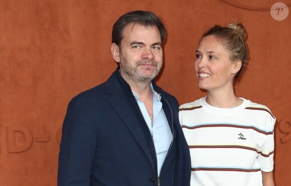 Clovis Cornillac et sa femme Lilou Fogli au Village de Roland-Garros pour la finale hommes entre Rafael Nadal et Dominic Thiem à Paris le 9 juin 2019. © Jacovides - Moreau / Bestimage