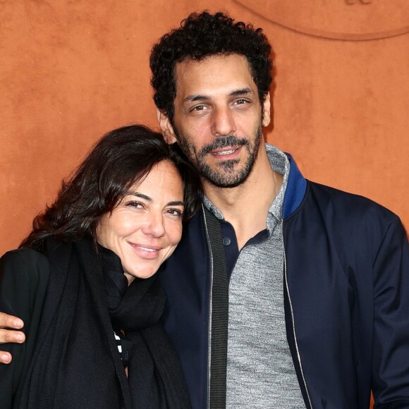 Tomer Sisley et sa femme Sandra au Village de Roland-Garros pour la finale hommes entre Rafael Nadal et Dominic Thiem à Paris le 9 juin 2019. © Jacovides - Moreau / Bestimage