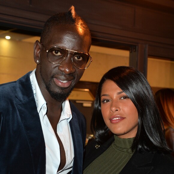 Exclusif - Mamadou Sakho et Ayem Nour lors de l'ouverture d'un TacoShake sur les Champs-Elysées à Paris, France, le 10 juin 2019. © Veeren/Bestimage