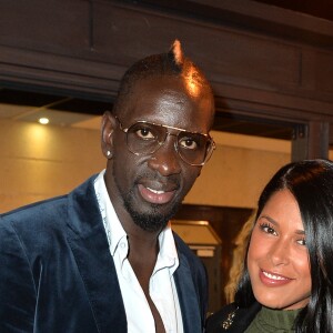 Exclusif - Mamadou Sakho et Ayem Nour lors de l'ouverture d'un TacoShake sur les Champs-Elysées à Paris, France, le 10 juin 2019. © Veeren/Bestimage