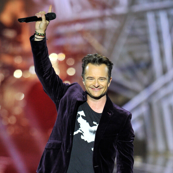 Exclusif - David Hallyday lors de l'enregistrement de l'émission "La Chanson de l'Année 2019" aux Arènes de Nîmes, le 16 mai 2019. L'émission sera diffusée sur TF1 le samedi 15 juin. TF1 propose aux téléspectateurs une soirée exceptionnelle avec "La Chanson de l'Année" présentée par N.Aliagas et produite par DMLS TV. Les téléspectateurs pourront élire en direct "La Chanson de l'Année" parmi les 20 titres en compétition. Les votes débuteront dès 21 h et le prix sera annoncé en fin d'émission. Un prix d'honneur sera également remis au cours de la soirée à un artiste emblématique de la chanson française. " La Chanson de l'Année" sera diffusée depuis un lieu mythique, les Arènes de Nîmes. Un grand show musical en présence de tous les artistes qui ont marqué l'année. Ces stars de la chanson française et internationales interpréteront leurs titres et formeront des duos totalement inédits. © Guillaume Gaffiot/Bestimage