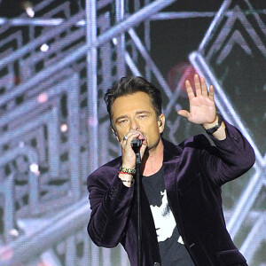 Exclusif - David Hallyday lors de l'enregistrement de l'émission "La Chanson de l'Année 2019" aux Arènes de Nîmes, le 16 mai 2019. L'émission sera diffusée sur TF1 le samedi 15 juin. TF1 propose aux téléspectateurs une soirée exceptionnelle avec "La Chanson de l'Année" présentée par N.Aliagas et produite par DMLS TV. Les téléspectateurs pourront élire en direct "La Chanson de l'Année" parmi les 20 titres en compétition. Les votes débuteront dès 21 h et le prix sera annoncé en fin d'émission. Un prix d'honneur sera également remis au cours de la soirée à un artiste emblématique de la chanson française. " La Chanson de l'Année" sera diffusée depuis un lieu mythique, les Arènes de Nîmes. Un grand show musical en présence de tous les artistes qui ont marqué l'année. Ces stars de la chanson française et internationales interpréteront leurs titres et formeront des duos totalement inédits. © Guillaume Gaffiot/Bestimage