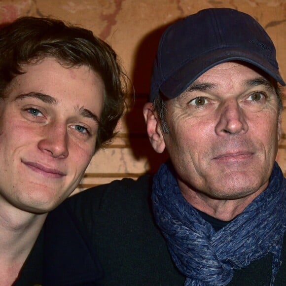 Laurent Baffie et son fils Benjamin Baffie pour la pièce "Toc toc" - Soirée de présentation de l'événement théâtral du début de l'année 2016 au théâtre Le Palace à Paris, le 30 novembre 2015. © Giancarlo Gorassini/Bestimage