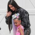Exclusif - Kim Kardashian récupère sa fille North West chez la YouTubeuse Jojo Siwa à Los Angeles le 27 mars 2019.
