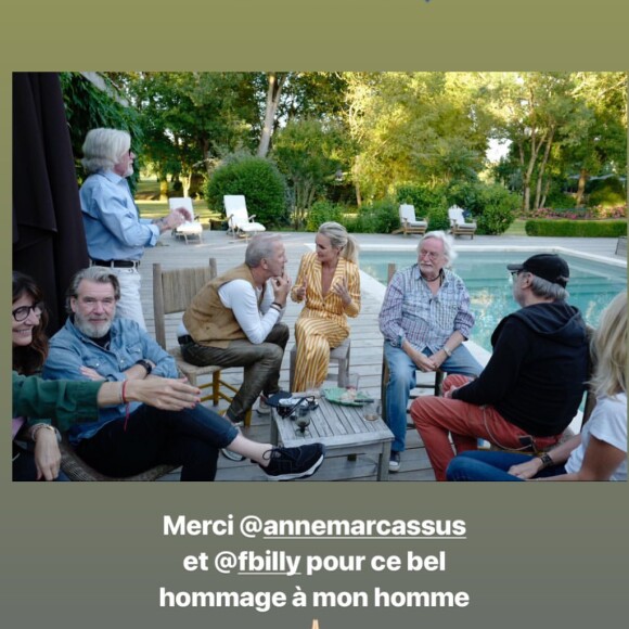 Laeticia, Jade et Joy Hallyday en vacances à Castet-Arrouy (région Midi-Pyrénées), juin 2019.