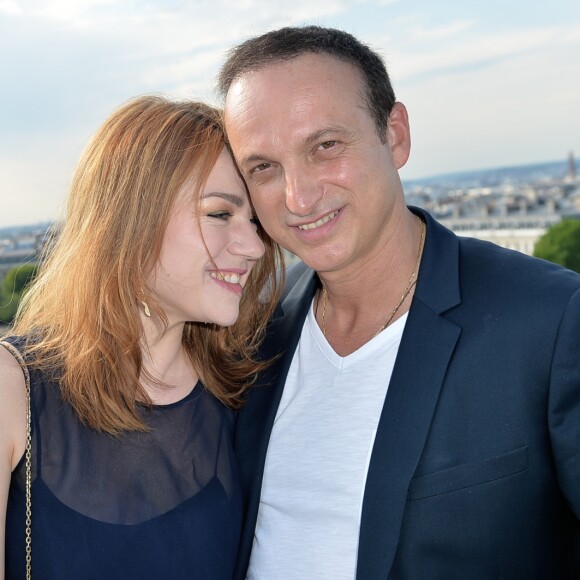 Exclusif - Michel Ferracci et sa femme Emilie Dequenne au cocktail pour l'ouverture de la 8ème édition du Champs-Élysées film festival (CEFF) sur la terrasse Publicis à Paris, France, le 18 juin 2019. © Veeren/Bestimage