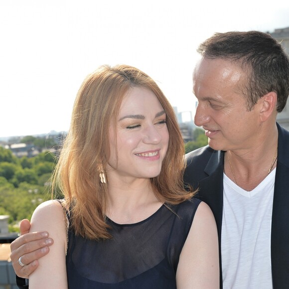 Exclusif - Michel Ferracci et sa femme Emilie Dequenne au cocktail pour l'ouverture de la 8ème édition du Champs-Élysées film festival (CEFF) sur la terrasse Publicis à Paris, France, le 18 juin 2019. © Veeren/Bestimage