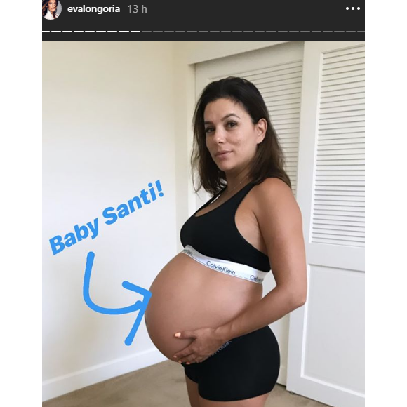 Eva Longoria a partagé des photos inédites d'elle enceinte et de son fils Santiago dans sa story Instagram, le 19 juin 2019, pour le 1er anniversaire de son bébé.