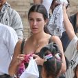 Kim Kardashian, North West - La famille Kardashian s'apprête à s'envoler du Costa Rica pour rejoindre le sol américain après y avoir passé des vacances, le 21 juin 2019.