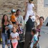 Scott Disick, Reign Disick - La famille Kardashian s'apprête à s'envoler du Costa Rica pour rejoindre le sol américain après y avoir passé des vacances. le 21 juin 2019.