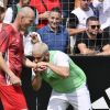 Malik Bentalha et Zinédine Zidane lors de la grande finale de la Z5 Cup à Aix-en-Provence, France, 23 juin 2019. © Norbert Scanella/Panoramic/Bestimage