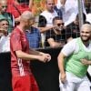 Malik Bentalha et Zinédine Zidane lors de la grande finale de la Z5 Cup à Aix-en-Provence, France, 23 juin 2019. © Norbert Scanella/Panoramic/Bestimage